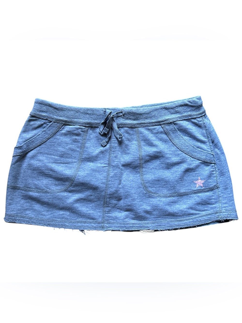 Y2K “725 Original” Light Gray Low Rise Mini Skirt